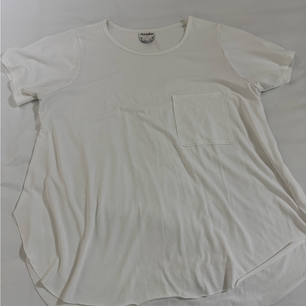 Arula White T-Shirt with Pocket